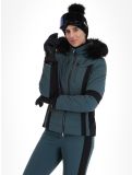 Miniaturansicht Poivre Blanc, Luxe Sport Line W23-0804-WO Skijacke Damen Ever Green / Black grün, schwarz 