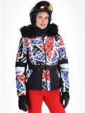 Miniaturansicht Poivre Blanc, Traditional 24PBH1003/WO/P Skijacke Damen Print Scarlet Red blau, rot, weiß 