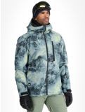 Miniaturansicht Quiksilver, Mission Printed Skijacke Herren Space Stone Celery Green grün 