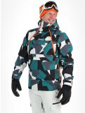 Miniaturansicht Rehall, Buck-R Skijacke Herren Camo teal green grün, schwarz 