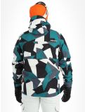 Miniaturansicht Rehall, Buck-R Skijacke Herren Camo teal green grün, schwarz 