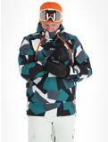 Miniaturansicht Rehall, Buck-R Skijacke Herren Camo teal green grün, schwarz 