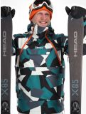 Miniaturansicht Rehall, Buck-R Skijacke Herren Camo teal green grün, schwarz 