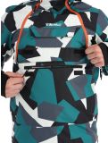 Miniaturansicht Rehall, Buck-R Skijacke Herren Camo teal green grün, schwarz 