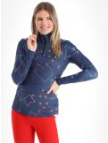 Miniaturansicht Rossignol, JC De Castelbajac Booster 1/2 Zip Pullover Damen Cosmic Blue blau 