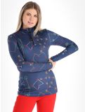 Miniaturansicht Rossignol, JC De Castelbajac Booster 1/2 Zip Pullover Damen Cosmic Blue blau 