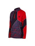 Miniaturansicht Spyder, Divide Pullover Kinder network print grau/rot