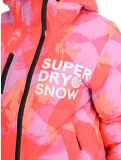 Miniaturansicht Superdry, Hooded Ski Boxy Puffer Skijacke Damen Brush Camo Coral rosa 