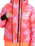 Miniaturansicht Superdry, Hooded Ski Boxy Puffer Skijacke Damen Brush Camo Coral rosa 