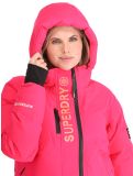 Miniaturansicht Superdry, Hooded Ski Boxy Puffer Skijacke Damen Hyper Fire Pink rosa 