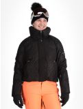 Miniaturansicht Superdry, Ski Slalom Puffer Skijacke Damen Superdry Monogram Black Luxe schwarz, weiß 