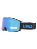 Miniaturansicht Uvex, Pwdr FM Skibrille Kinder Black Matt / Mirror Blue blau, schwarz 