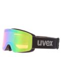 Miniaturansicht Uvex, Pwdr FM Skibrille Kinder Black Matt/ Mirror Green grün, schwarz 