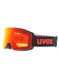 Miniaturansicht Uvex, Pwdr FM Skibrille Kinder Black Matt / Mirror Red rot, schwarz 