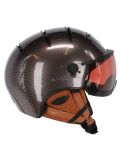 Miniaturansicht Kask, Elite Pro Skihelm, carbon braun-gold mirror visier