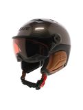 Miniaturansicht Kask, Piuma-R Elite Skihelm mit Visier Unisex Carbon/Brown braun, schwarz 