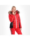 Miniaturansicht Sportalm, Skijacke, Damen, rot mit Muster