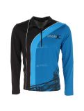 Miniaturansicht Spyder, Rival zip T-neck, Pullover, Herren, blau/schwarz