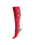 Miniaturansicht Deluni, Joyride Skisocken Unisex Socks On Socks Red rot 