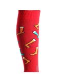 Miniaturansicht Deluni, Joyride Skisocken Unisex Socks On Socks Red rot 