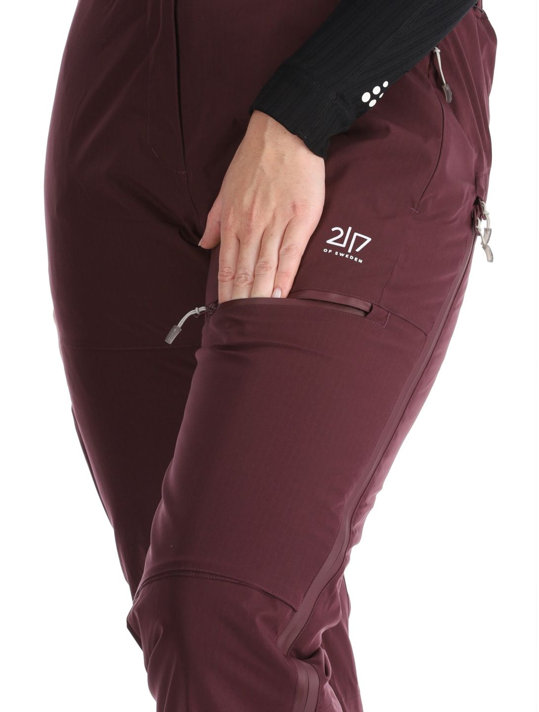 2117 of Sweden, Nausta Skihose Damen Dk Plum violett 