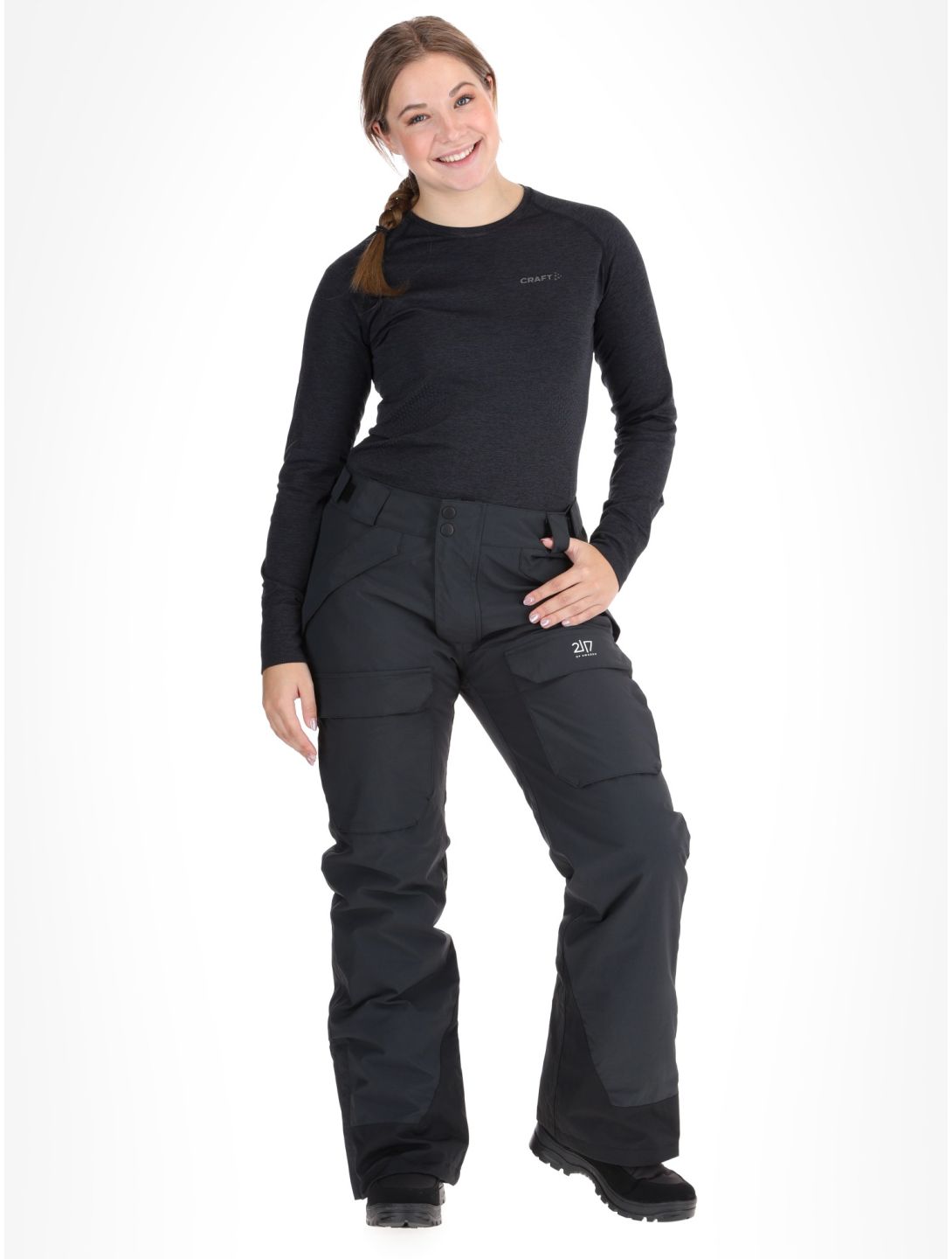 2117 of Sweden, Nelkerim Skihose Damen Black schwarz 