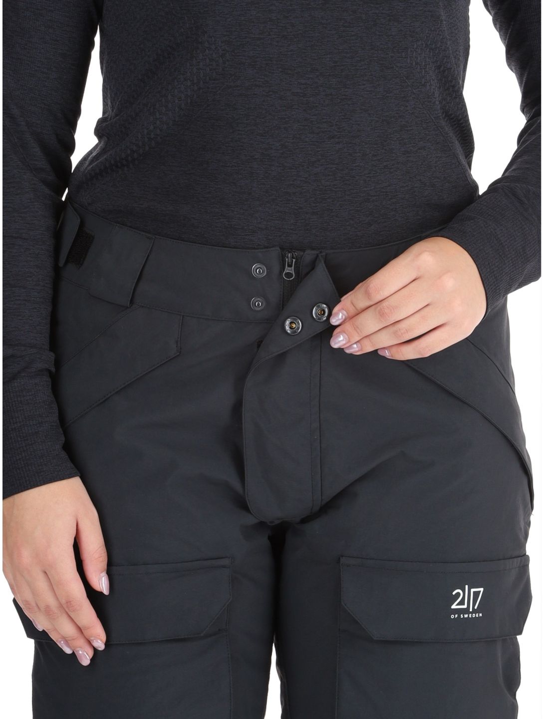 2117 of Sweden, Nelkerim Skihose Damen Black schwarz 