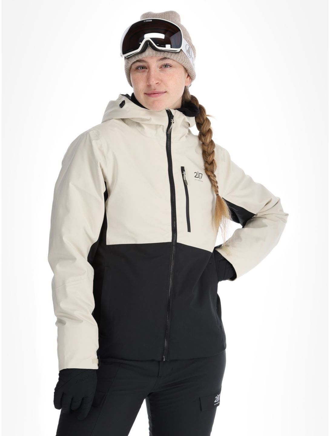 2117 of Sweden, Sala Skijacke Damen Beige beige, schwarz 