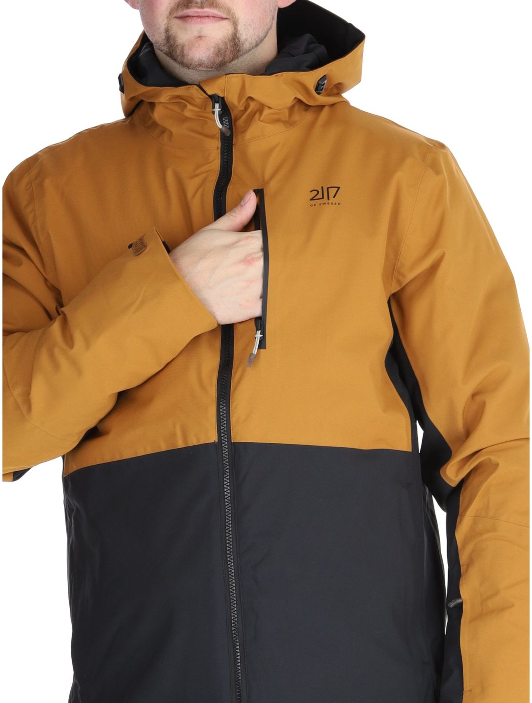 2117 of Sweden, Sala Skijacke Herren Gold braun, schwarz 