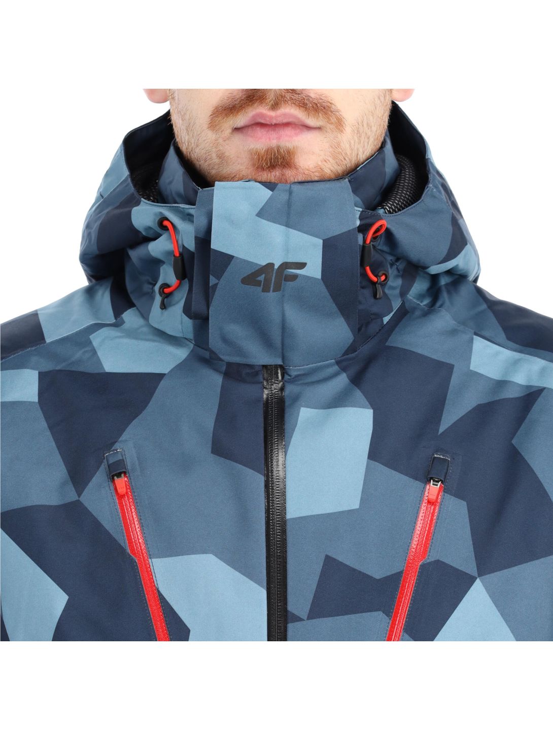 4F, H4Z20-KUMN007 Skijacke Herren camouflage blau