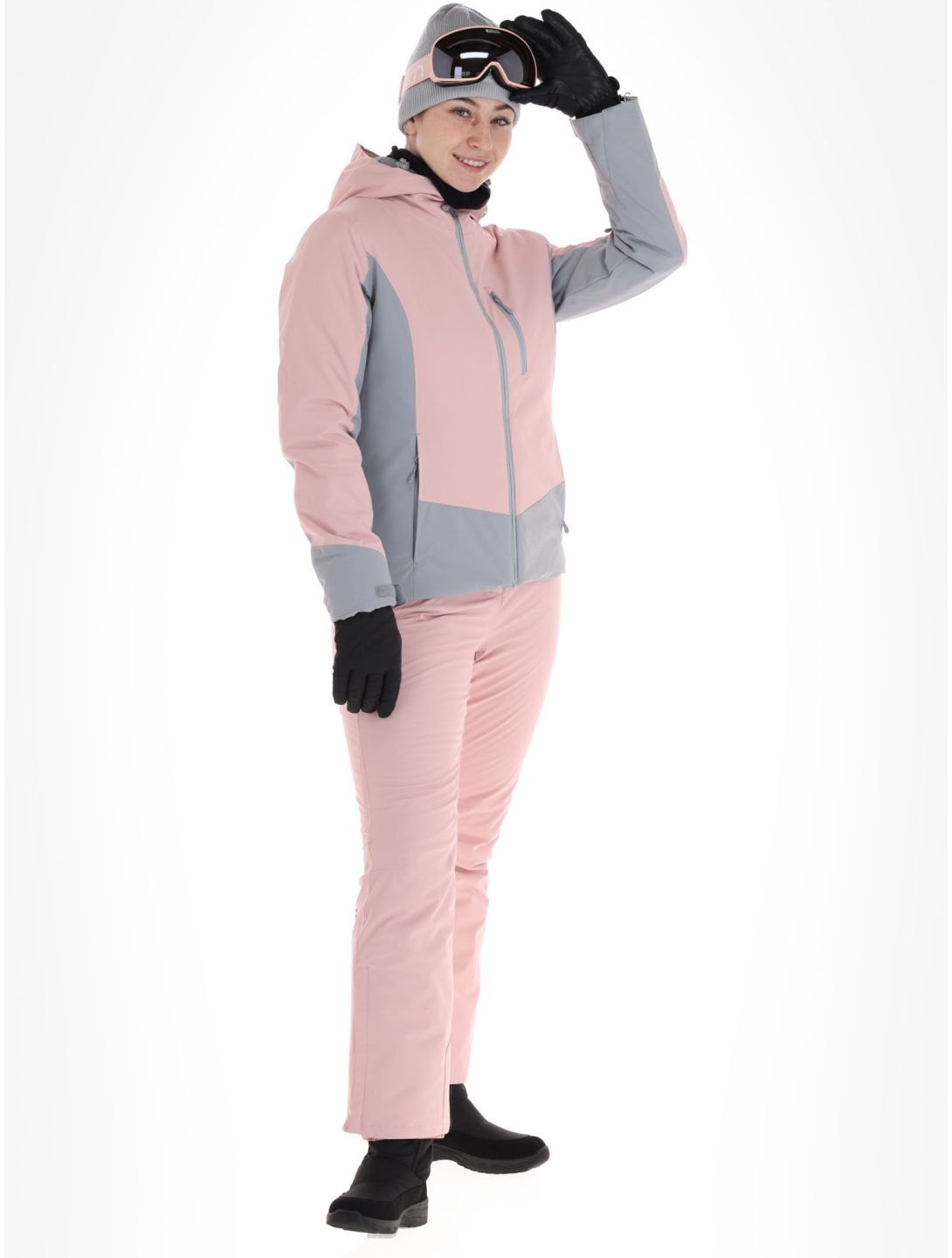 4F, Jacket  F121 Skijacke Damen Light Pink grau, rosa 