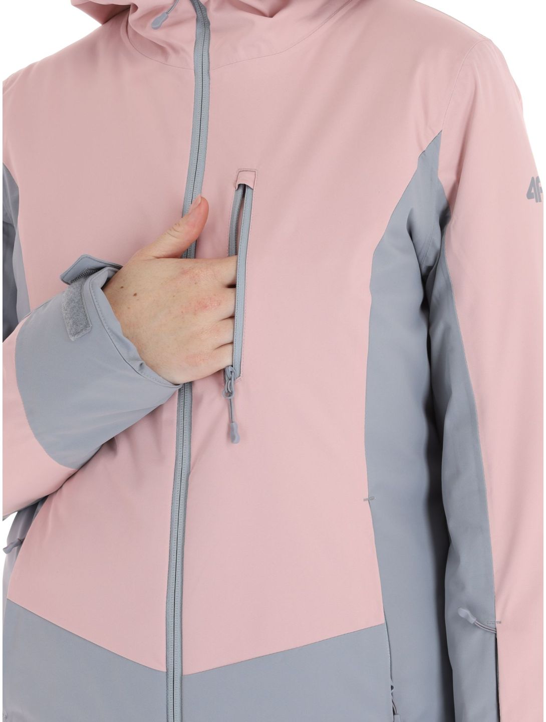 4F, Jacket  F121 Skijacke Damen Light Pink grau, rosa 