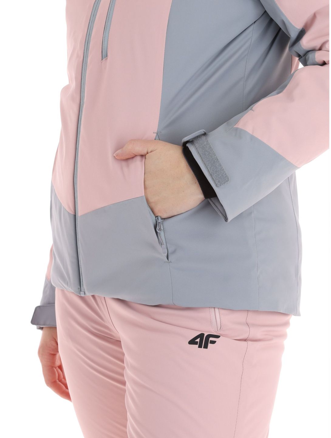 4F, Jacket  F121 Skijacke Damen Light Pink grau, rosa 