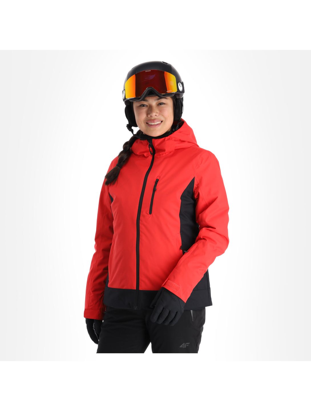 4F, Kudn002 Skijacke Damen rot 