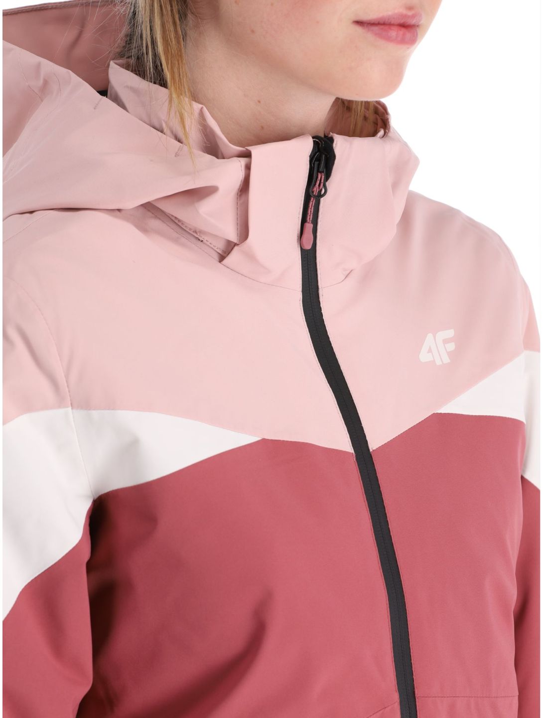 4F, Technical Jacket  F344 Skijacke Damen Dark Pink beige, rosa 