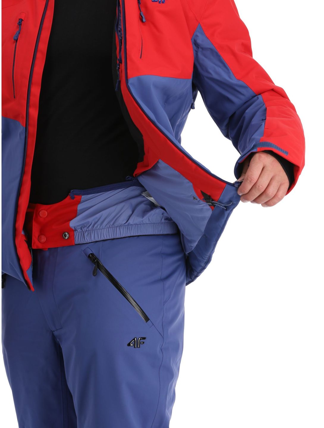 4F, Technical Jacket  M284 Skijacke Herren Dark Red blau, rot 