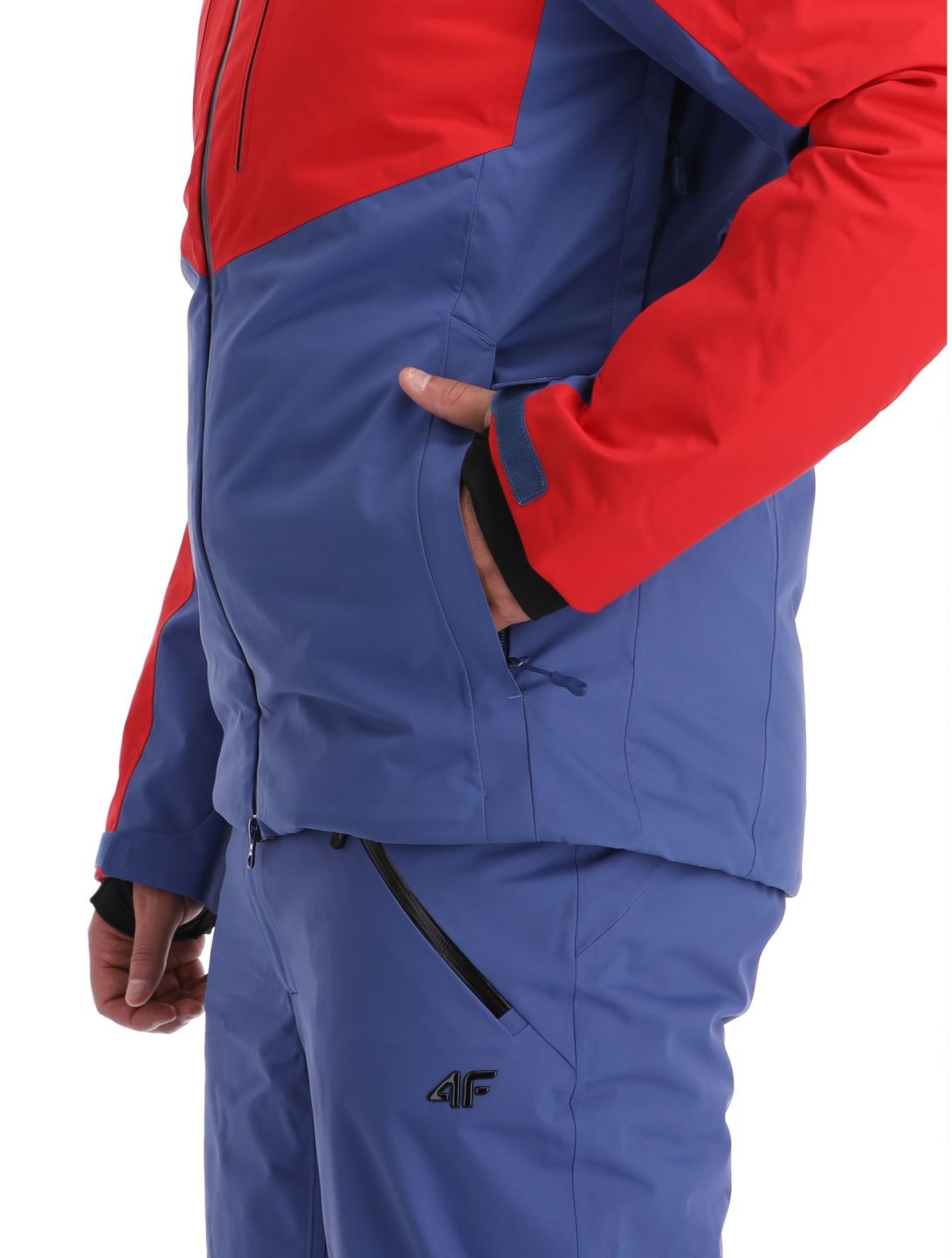 4F, Technical Jacket  M284 Skijacke Herren Dark Red blau, rot 