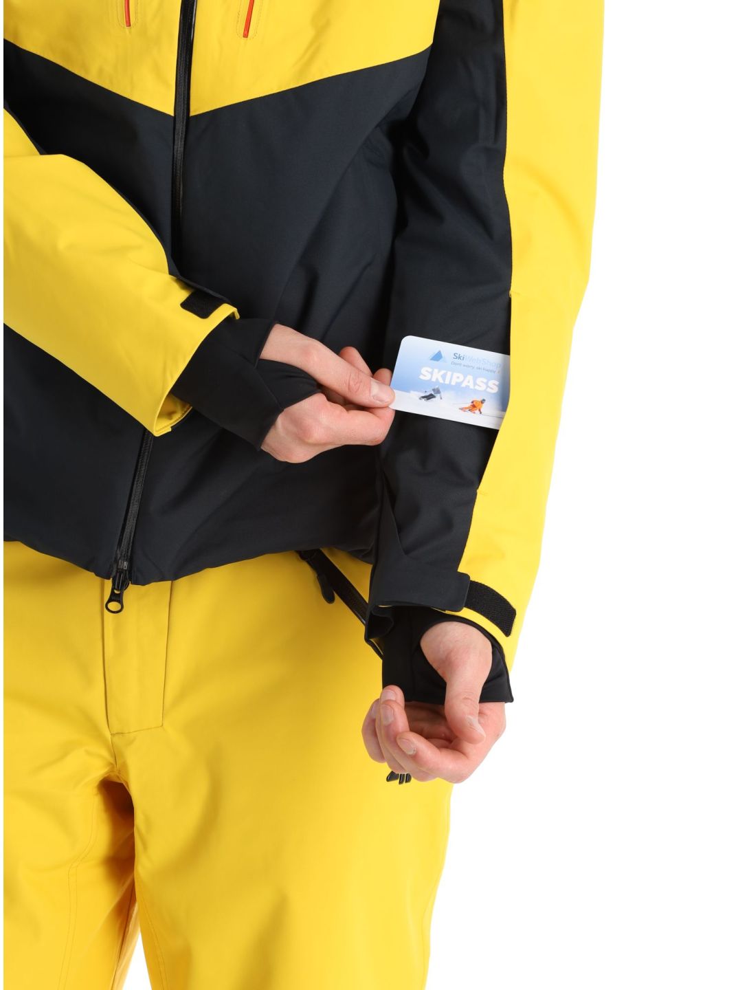 4F, Technical Jacket  M284 Skijacke Herren Yellow gelb, schwarz 