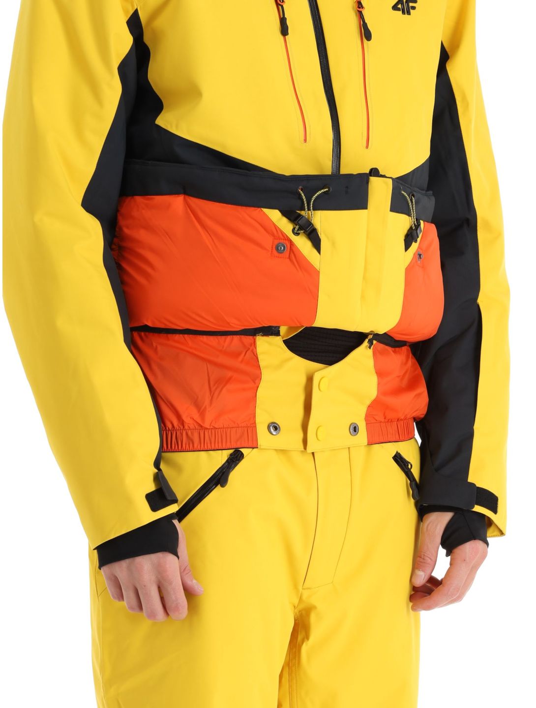 4F, Technical Jacket  M284 Skijacke Herren Yellow gelb, schwarz 