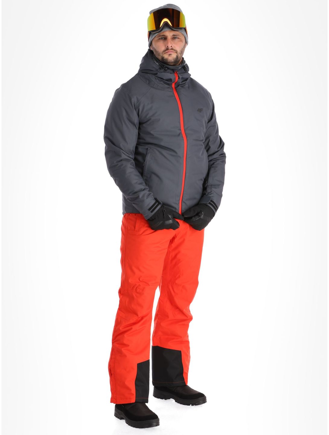 4F, Technical Jacket  M305 Skijacke Herren Anthracite grau 