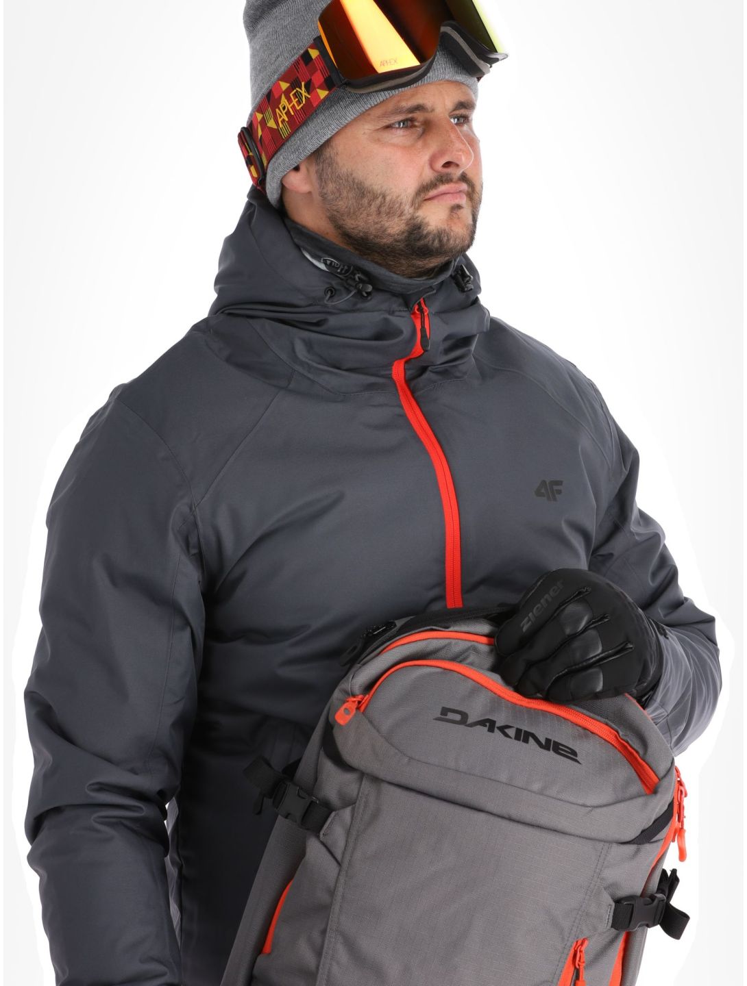 4F, Technical Jacket  M305 Skijacke Herren Anthracite grau 