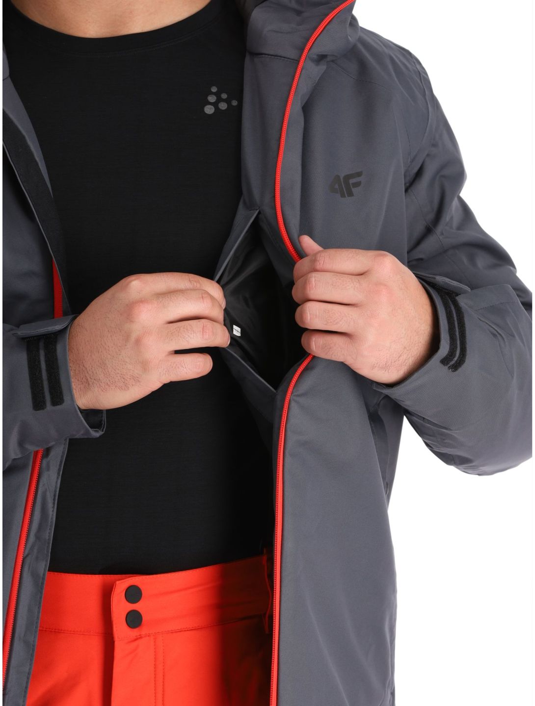 4F, Technical Jacket  M305 Skijacke Herren Anthracite grau 