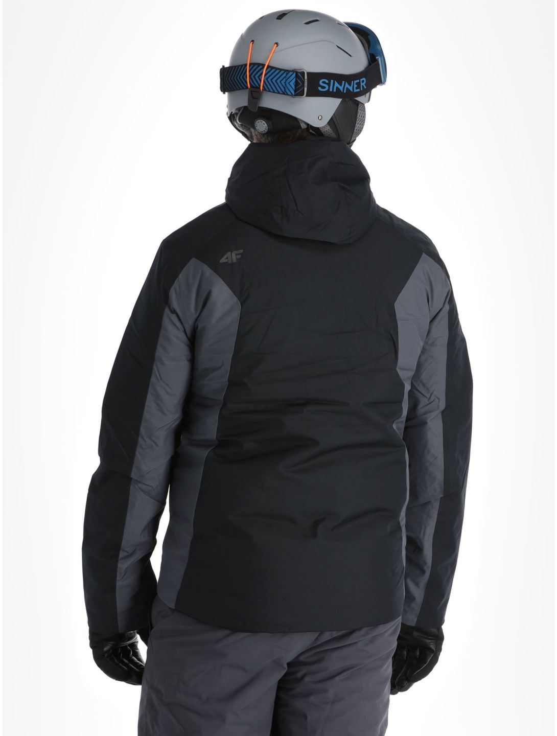 4F, Technical Jacket  M306 Skijacke Herren Deep Black grau, schwarz 