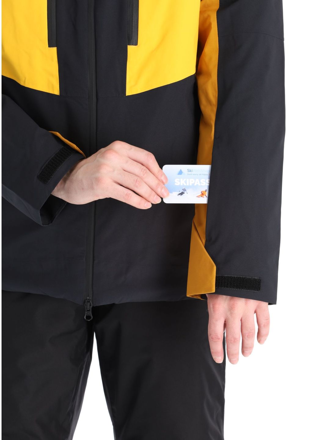 4F, Technical Jacket  M345 Skijacke Herren Yellow braun, gelb, schwarz 