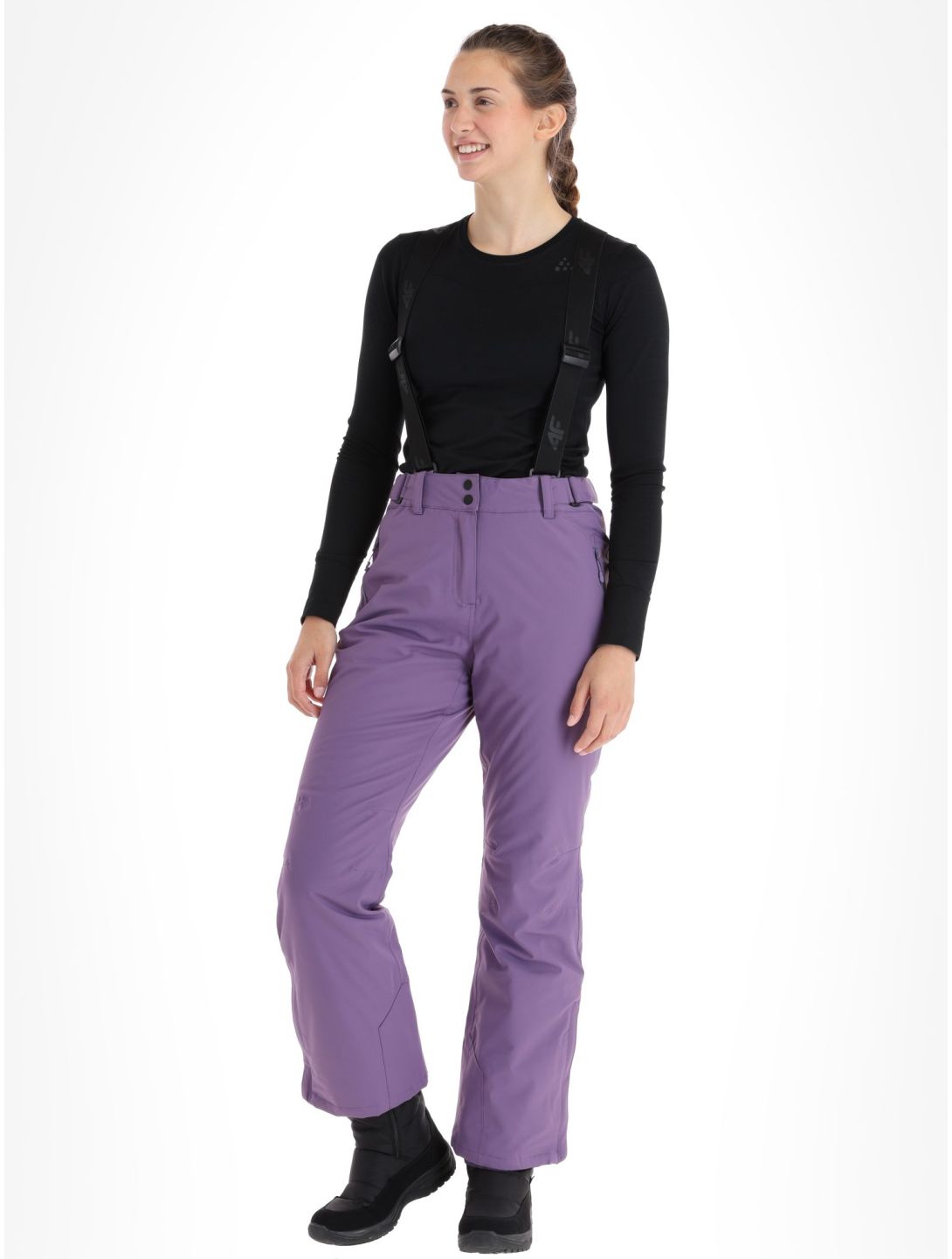 4F, Trousers Fnk  F419 Skihose Damen Dark Violet violett 