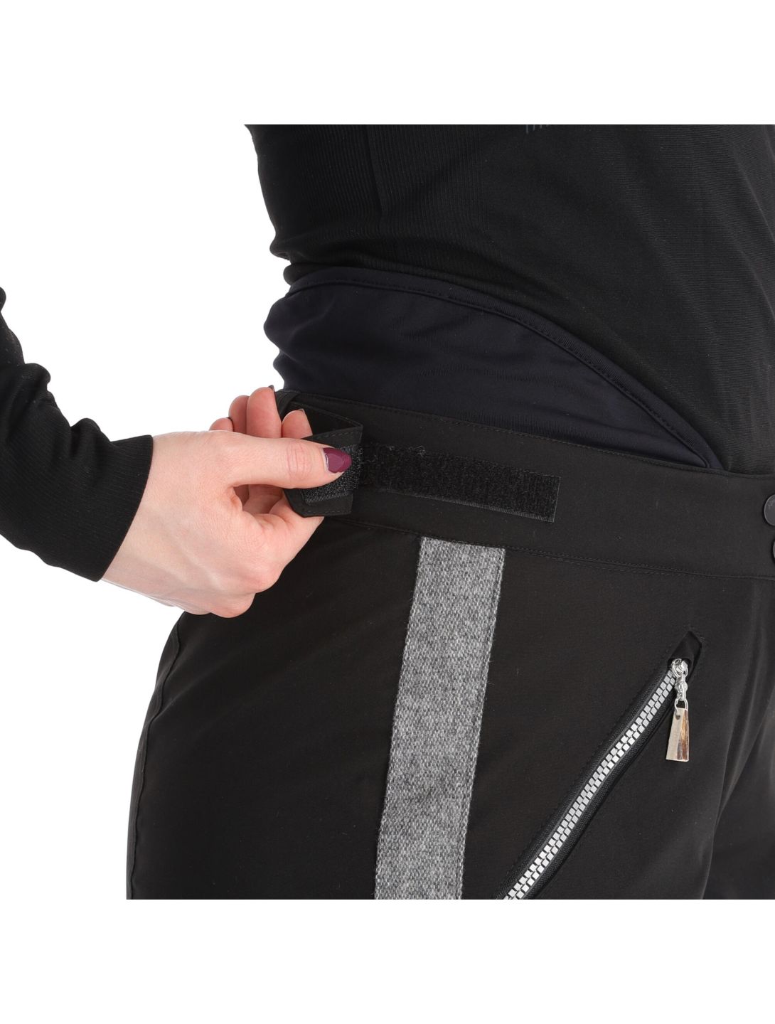 Almgwand, Schusselkopf Skihose Damen grau, schwarz 