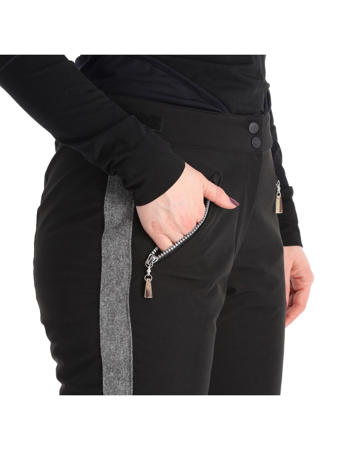 Almgwand, Schusselkopf Skihose Damen grau, schwarz 