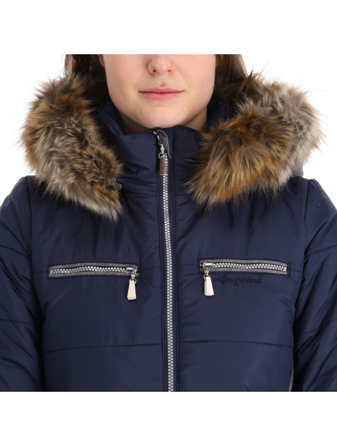 Almgwand, Stongerhohe Skijacke Damen dark blau, grau 