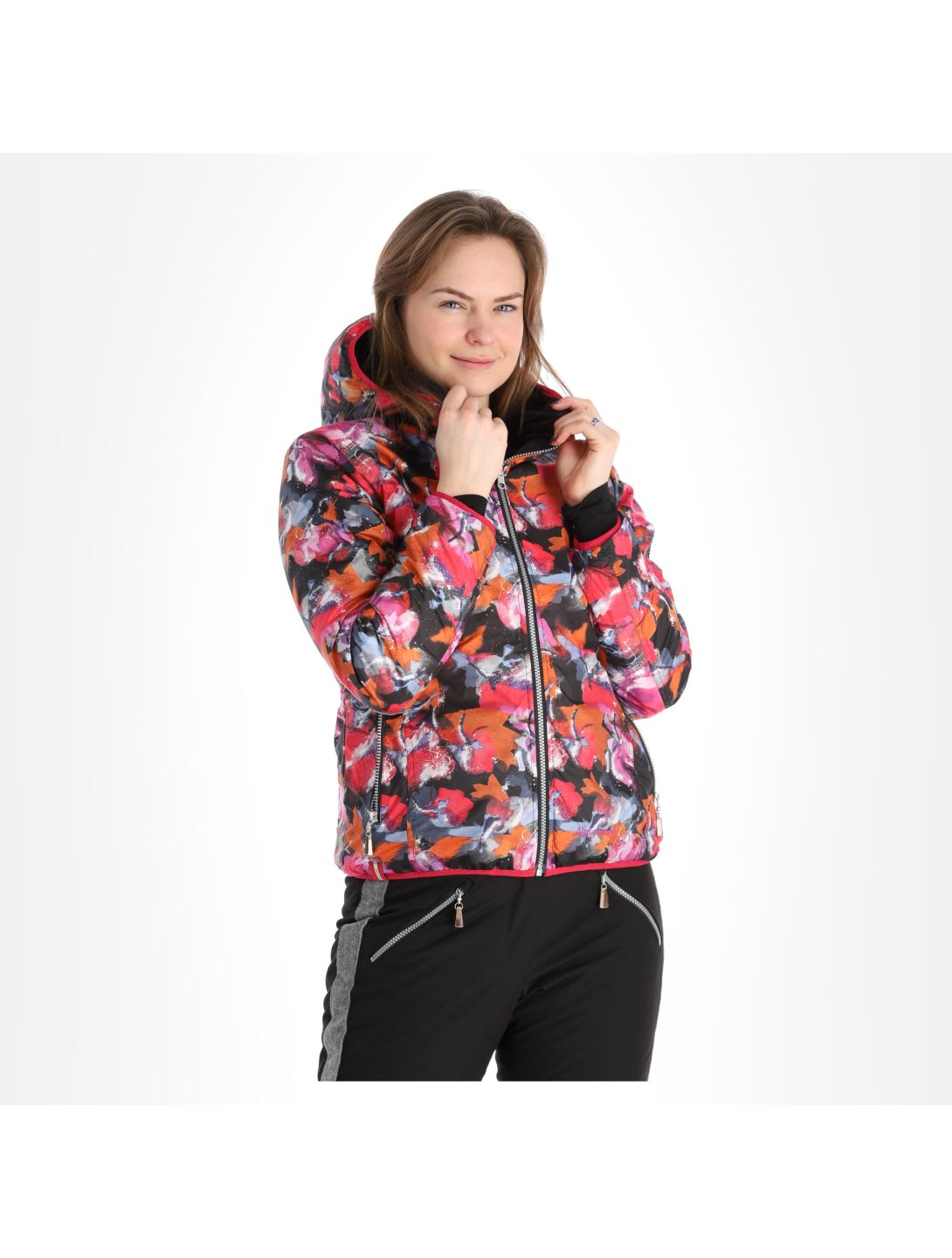 Almgwand, Weihnachtsegg Daunenjacke Damen berry schwarz 