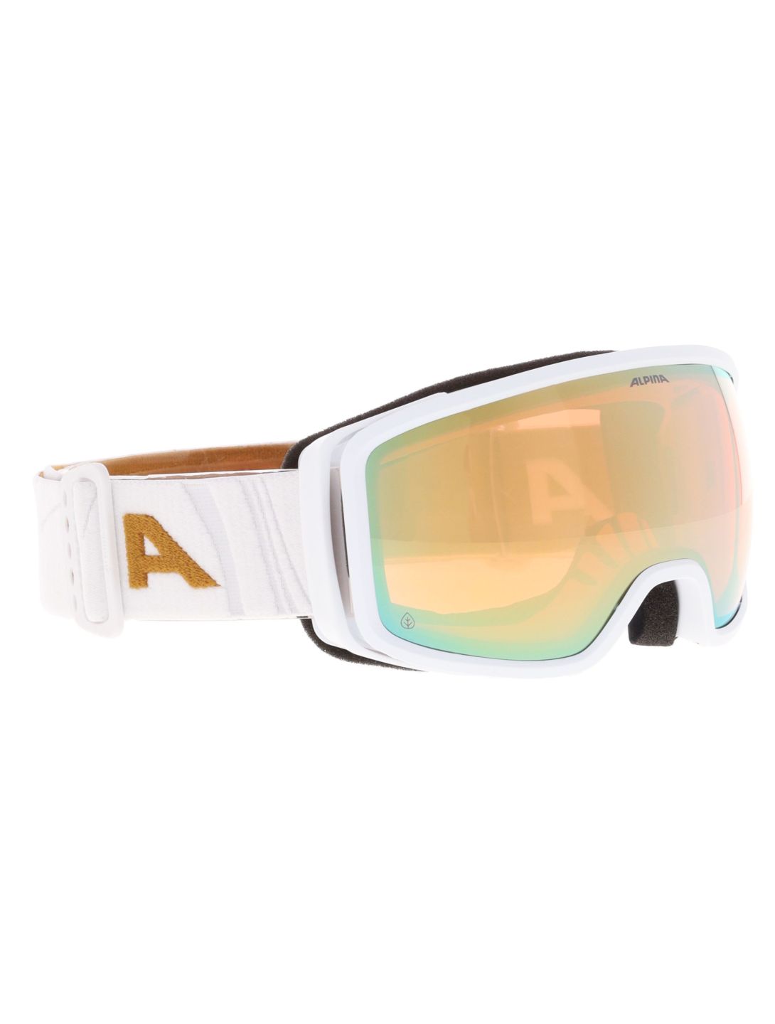 Alpina, Bivio Q Skibrille Unisex White Gold Matt Goud, weiß 